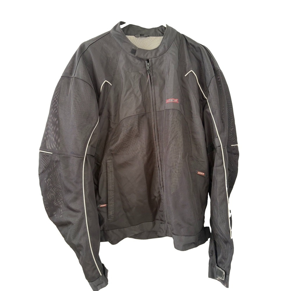MEN'S VEGA TECH GEAR MESH MOTORCYCLE JACKET W/ PADDING SIZE XL Black